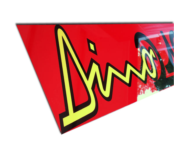 Ferrari Dino 246 Metal Sign, Banner Style