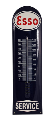ESSO Gas Enamel Thermometer Porcelain Sign