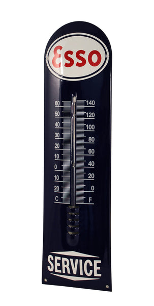 ESSO Gas Enamel Thermometer Porcelain Sign