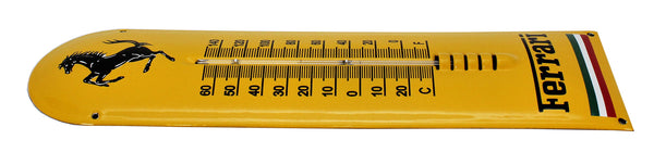 Ferrari Enamel  Thermometer Cavallino Porcelain Sign