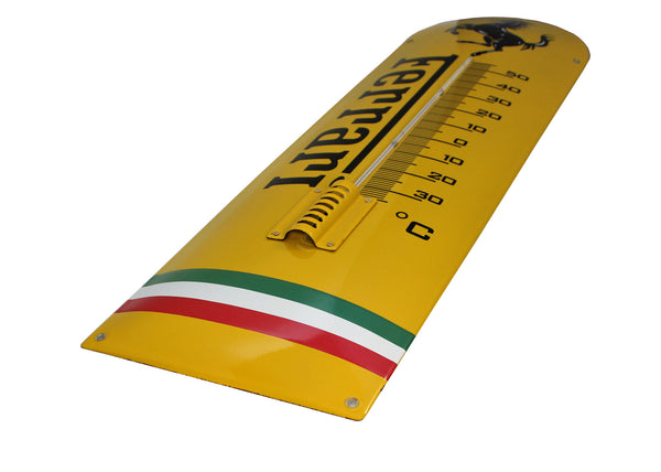Ferrari Enamel  Thermometer Cavallino  XL Porcelain Sign