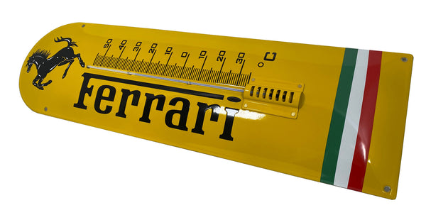 Ferrari Enamel  Thermometer Cavallino  XL Porcelain Sign