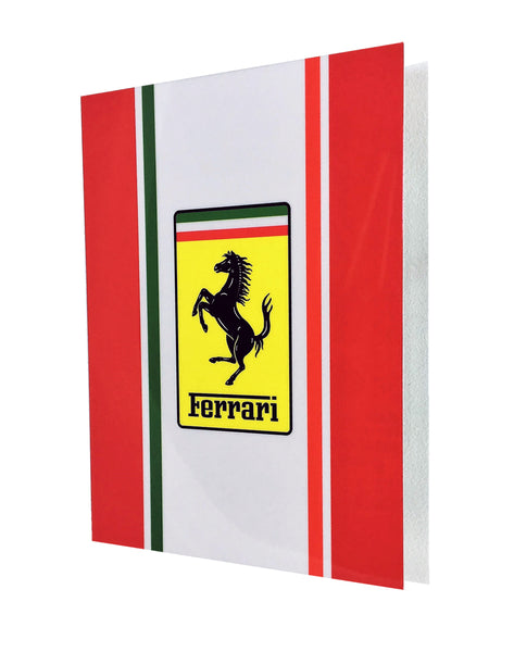 Ferrari Badge Emblem Challenge Stripe Sign