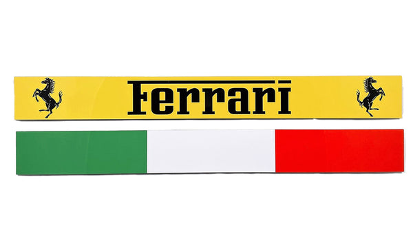 Ferrari Italy Flag Emblem Metal Sign