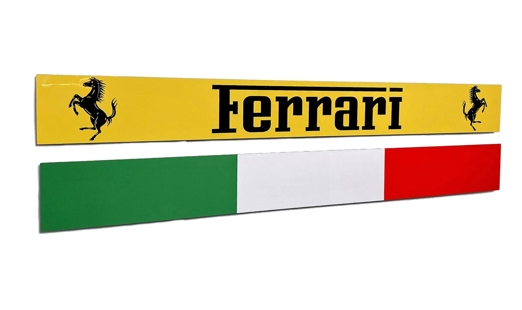Ferrari Italy Flag Emblem Metal Sign