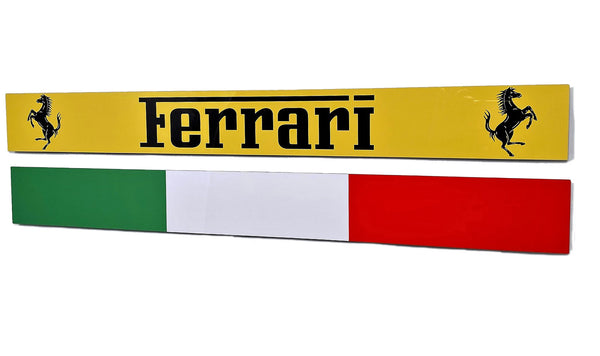 Ferrari Italy Flag Emblem Metal Sign