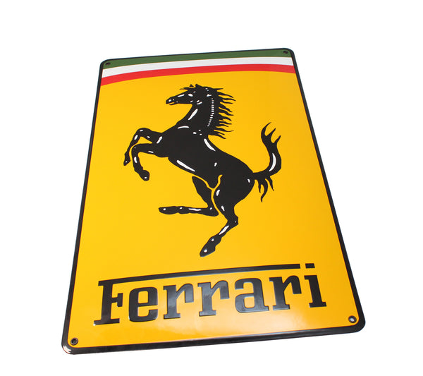 Ferrari Badge Porcelain Enamel Dealer Sign