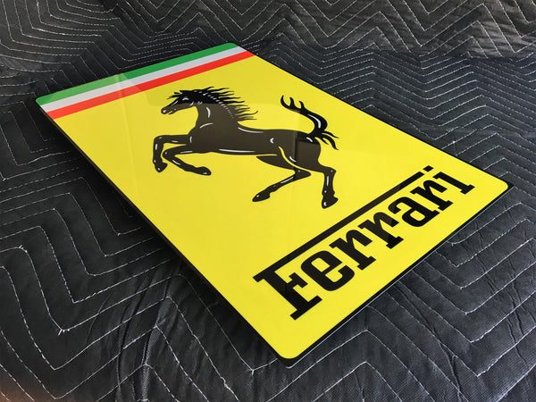 Ferrari Metal Sign, Nose Badge Style