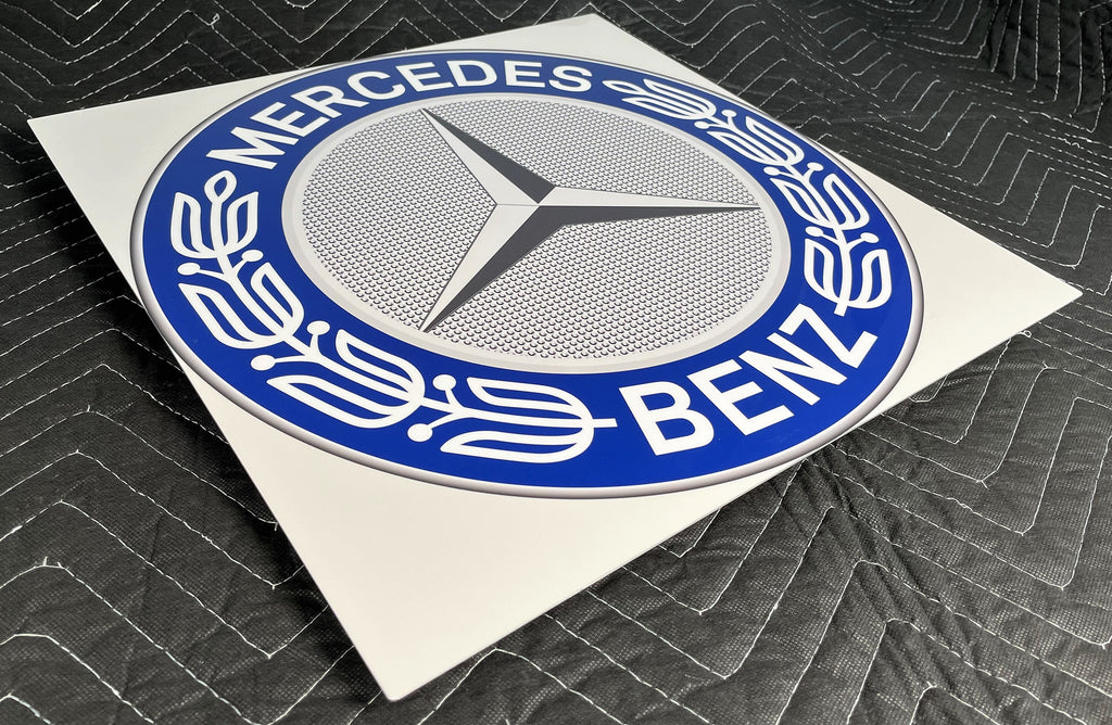 Mercedes Emblem 1970's, Metal Sign – Nero Cavallo