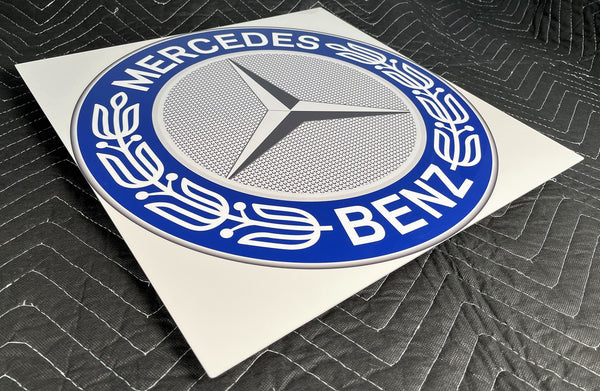 Mercedes Emblem 1970's,  Metal Sign