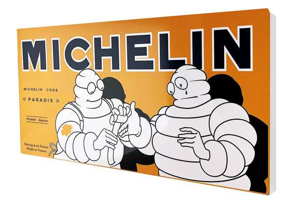 Vintage Michelin Bibendum Metal Sign