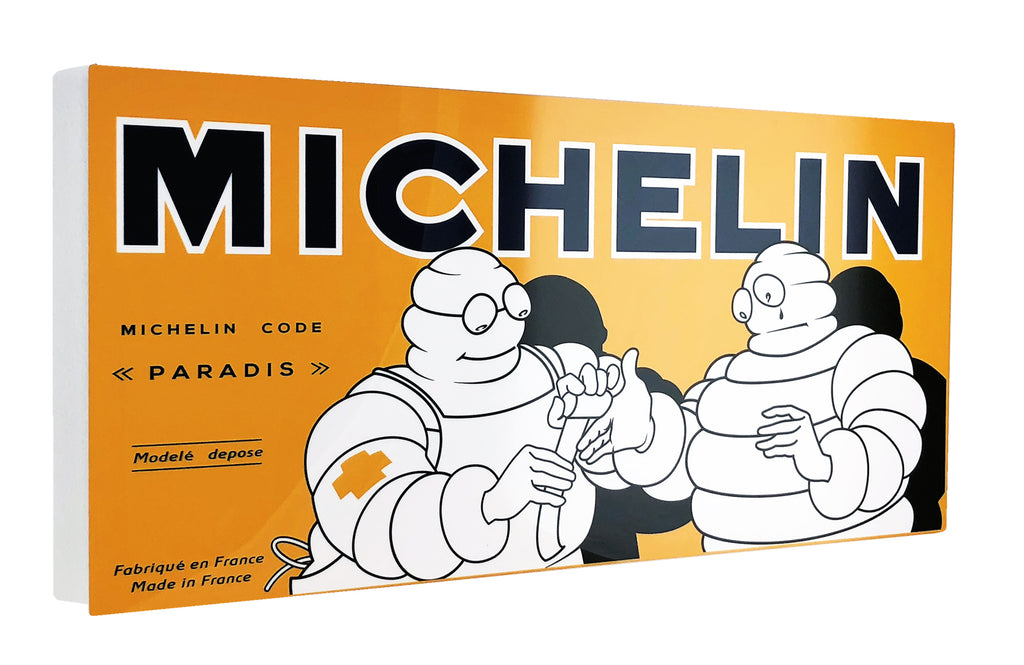 Vintage Michelin Bibendum Metal Sign