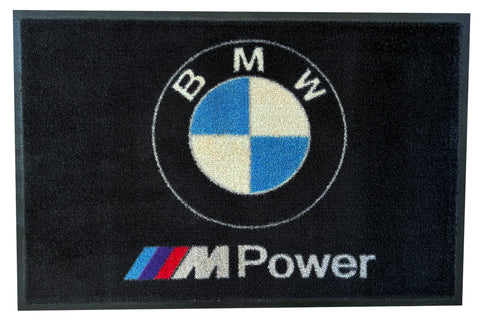 BMW M Power Emblem Floor Door Garage Mat