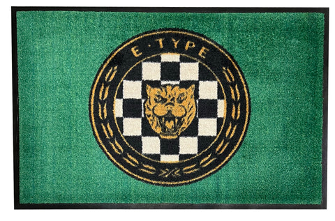 Jaguar E-Type Emblem Floor Door Garage Mat
