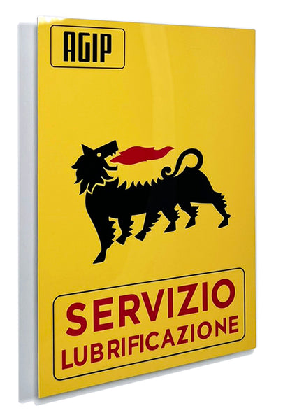 AGIP Servizio Italian Gas and Oil, Metal Sign