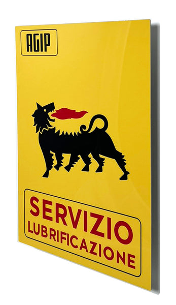 AGIP Servizio Italian Gas and Oil, Metal Sign
