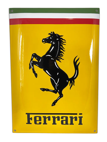 Ferrari Vintage  Enamel Dealer Porcelain Sign