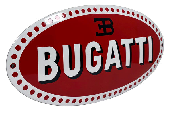 Bugatti Enamel Porcelain Sign