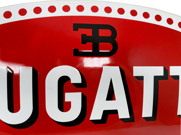 Bugatti Enamel Porcelain Sign