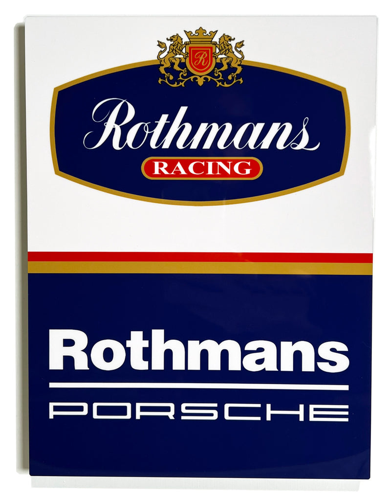Porsche Rothmans Racing Metal Sign – Nero Cavallo