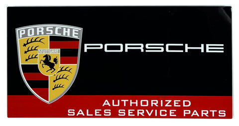 Porsche Vintage Sales and Service 1960's Metal Sign
