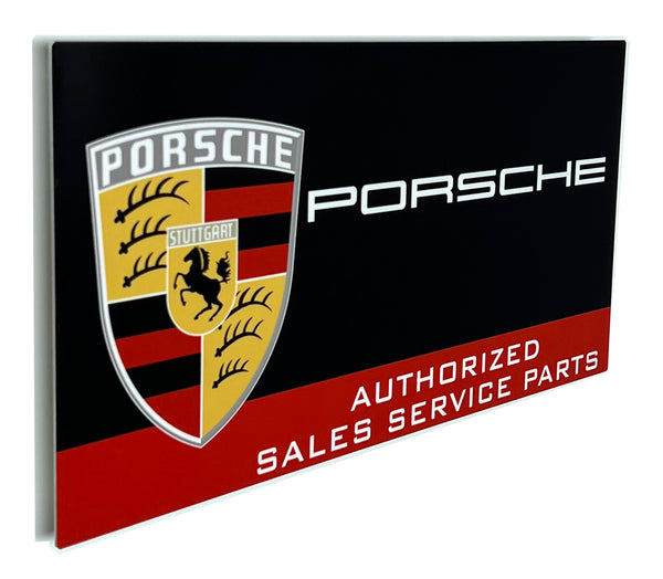 Porsche Vintage Sales and Service 1960's Metal Sign