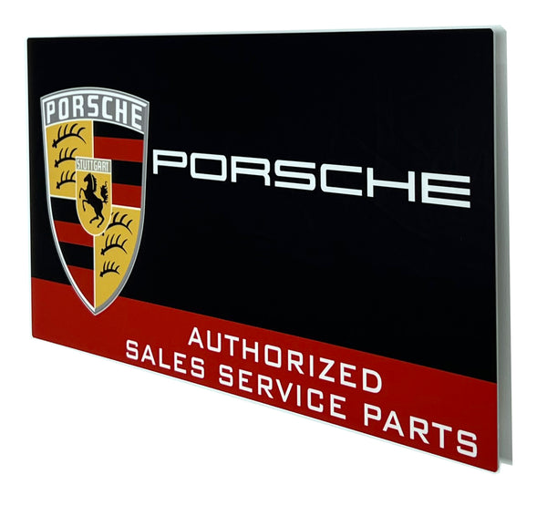 Porsche Vintage Sales and Service 1960's Metal Sign