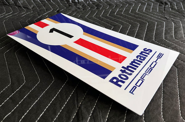 Porsche Rothmans Bonnet Metal Sign