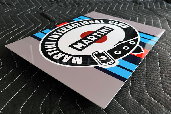 Martini International Club Racing Metal Sign