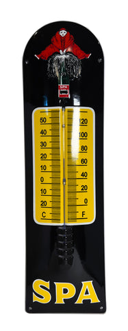 SPA Mineral Water Enamel Thermometer Porcelain Sign