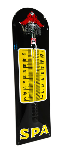 SPA Mineral Water Enamel Thermometer Porcelain Sign