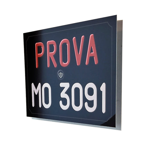 Ferrari License Plate, Prova Modena