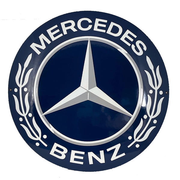 Mercedes Enamel Porcelain  Sign, 1950-60's Style
