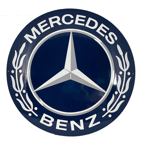 Mercedes Enamel Porcelain  Sign, 1950-60's Style