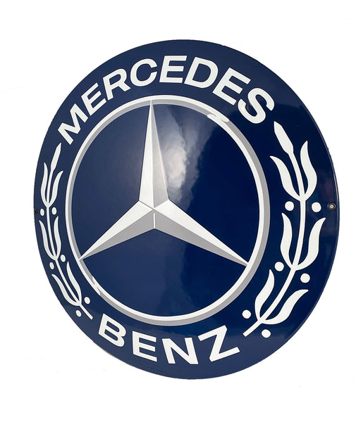 Mercedes Enamel Porcelain  Sign, 1950-60's Style