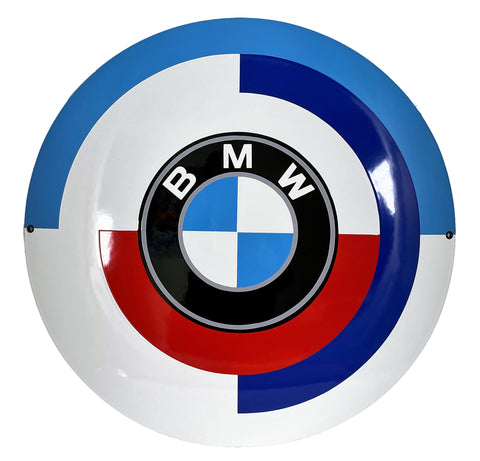 BMW Enamel Porcelain Vintage Roundel Motorsports