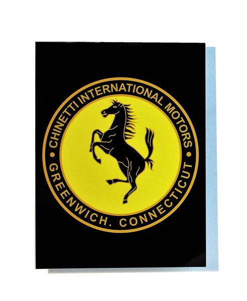 Chinetti Motors 1950-60's Emblem Metal Sign