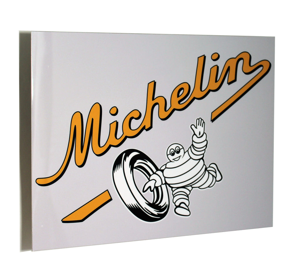 Michelin Vintage Tire Cart Metal Sign