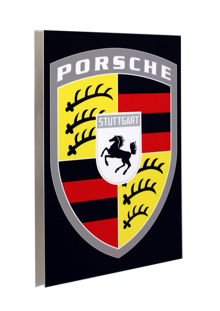 Porsche 356 Emblem Crest Metal Sign
