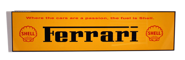 Ferrari Shell Passion Metal Banner Sign