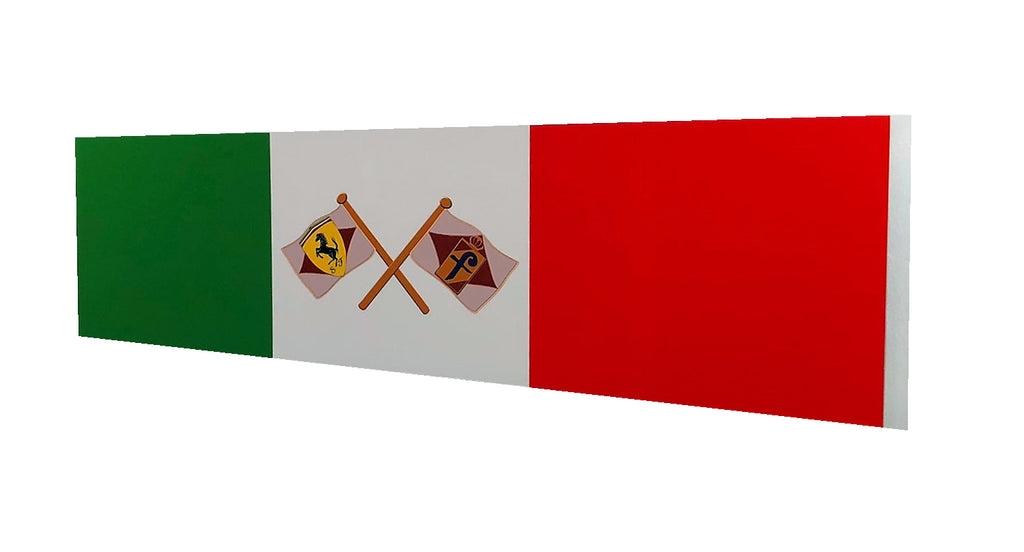 Pininfarina Ferrari Badge, Italy Flag Sign