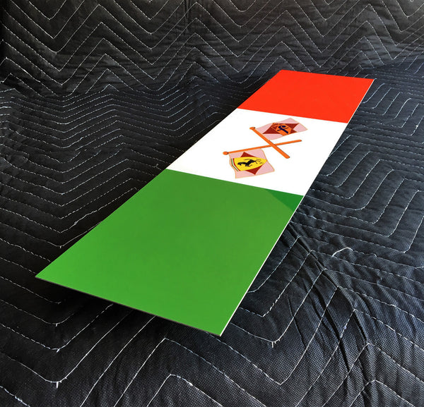 Pininfarina Ferrari Badge, Italy Flag Sign