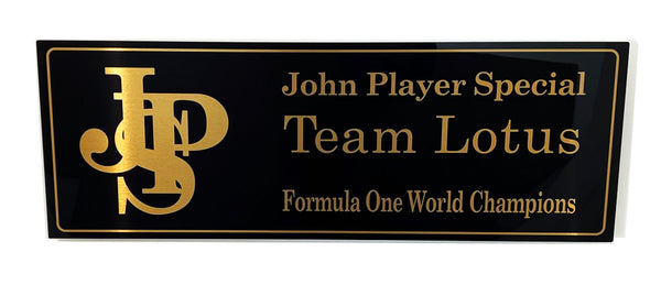 John Player Special Lotus Team Metal Sign