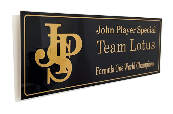 John Player Special Lotus Team Metal Sign