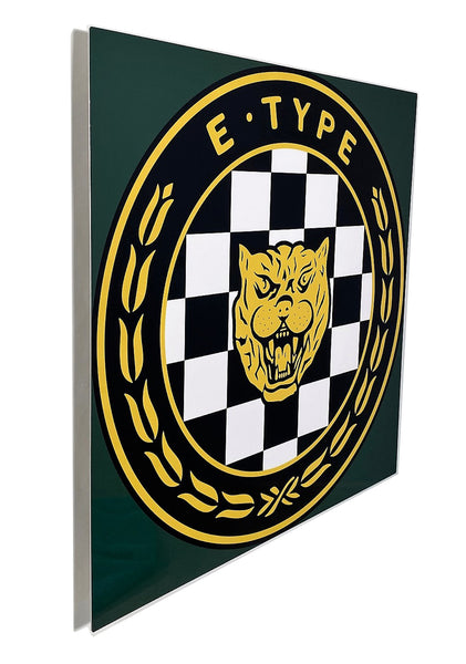 Jaguar E-Type Emblem 1950 - 60's,  Metal Sign