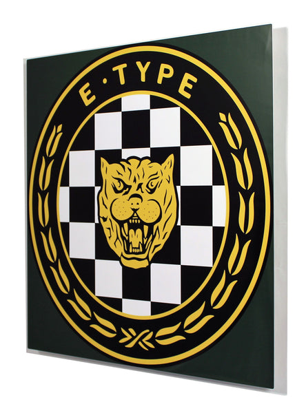 Jaguar E-Type Emblem 1950 - 60's,  Metal Sign