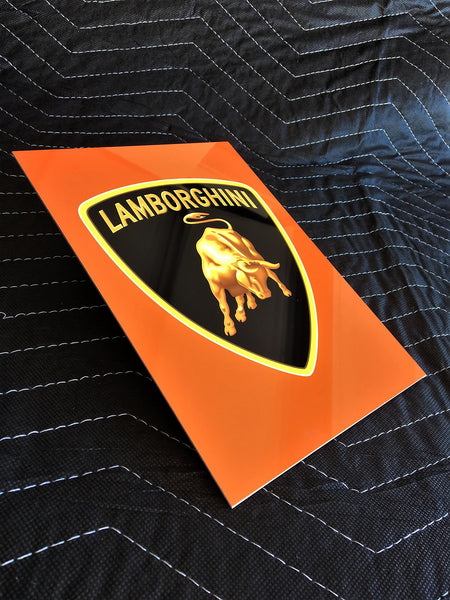 Lamborghini Emblem, Metal Sign