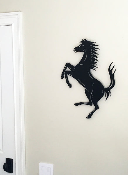 Ferrari prancing Horse metal sculpture 6