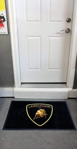 Lamborghini Emblem Black Floor Door Mat