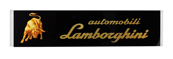 Lamborghini Automobilia Metal Sign, Banner Style